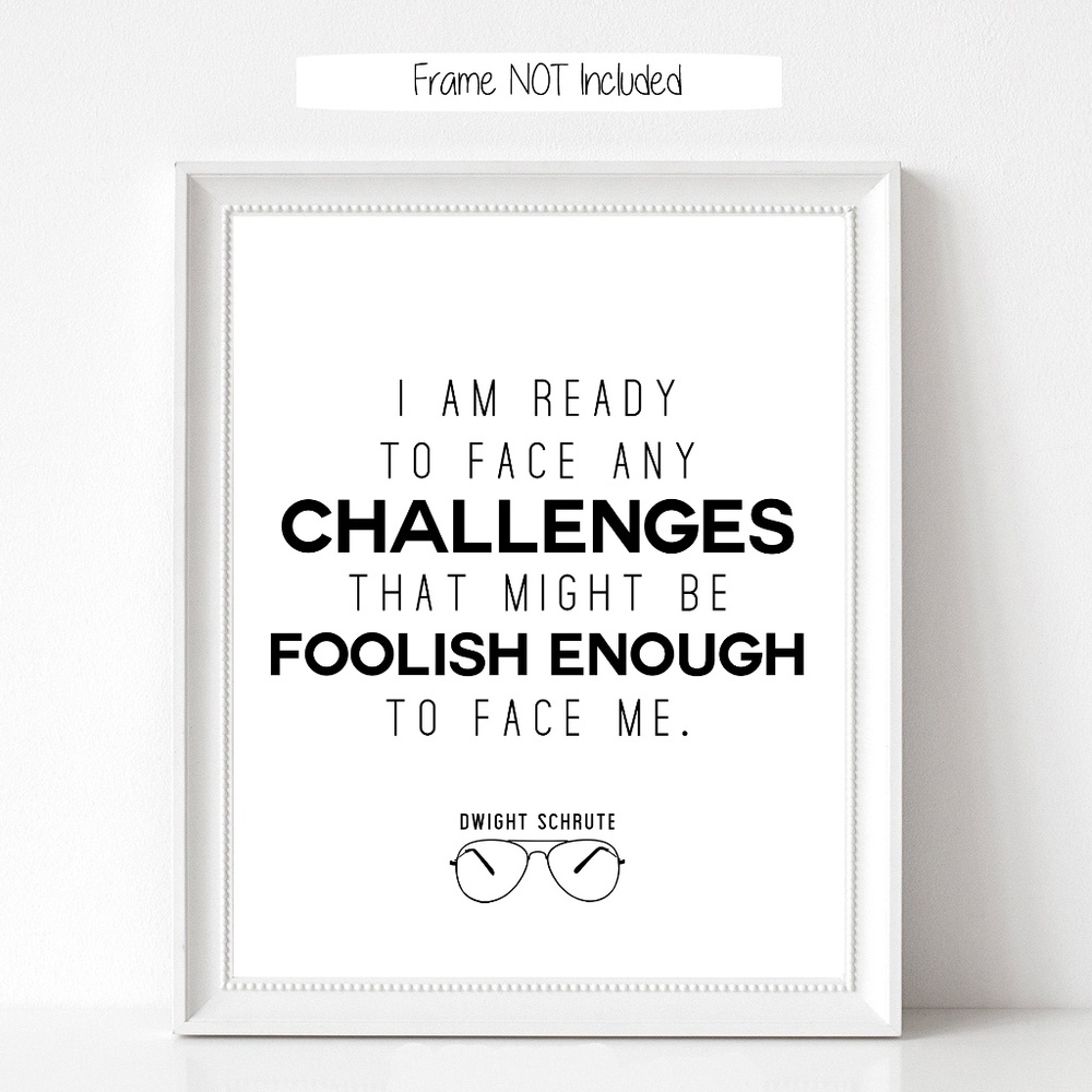 UNFRAMED Dwight Schrute Wall Print (8x10)